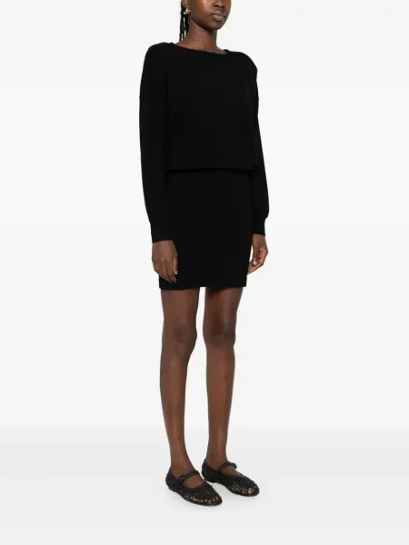 Rochie maxi P.a.r.o.s.h. lungă de costum negru