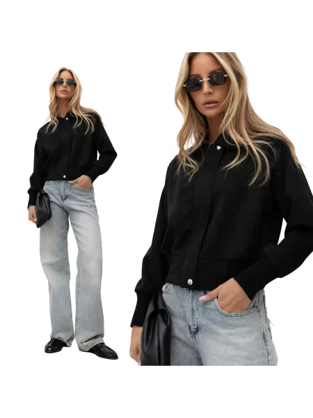 Prijelazna jakna Italy Moda crna