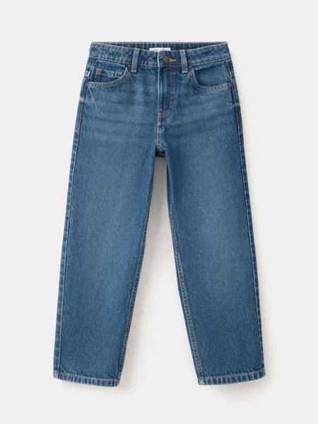 Dżinsy straight fit Dzieci 9 MANGO KIDS ciemnoniebieski