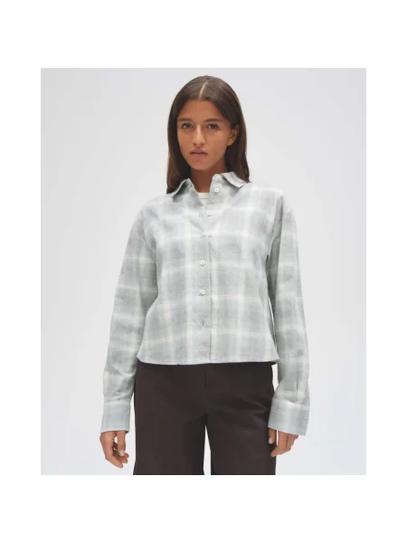 Opus bluzka flanelowa Kobiety Flanela 38 szary