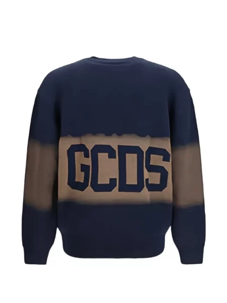 Sweter Gcds z logo niebieski
