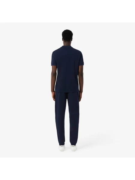 Lacoste Spodnie Dresowe Z Logo W Paski granatowe
