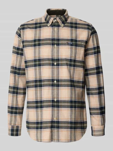 Koszula flanelowa o kroju slim fit z czystej bawełny model ‘BETSOM’ Barbour