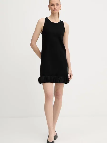 Twinset sukienka mini prosta czarny