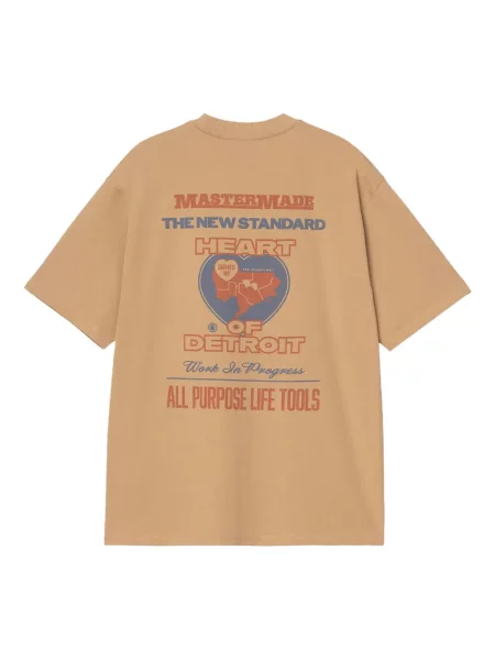 Μπλούζα Carhartt Wip με μοτίβο καρδιά καφέ