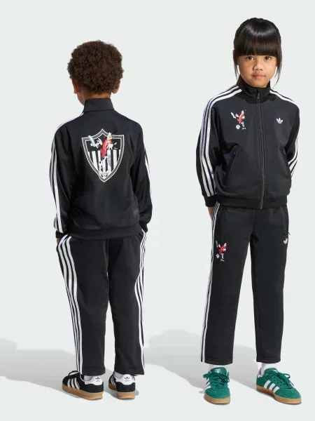 Дитячий Спортивний костюм adidas x Disney перероблений чорний