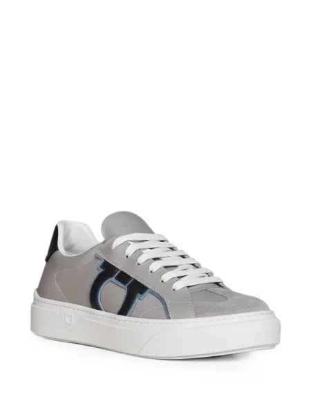 Sneakerși Ferragamo din piele gri