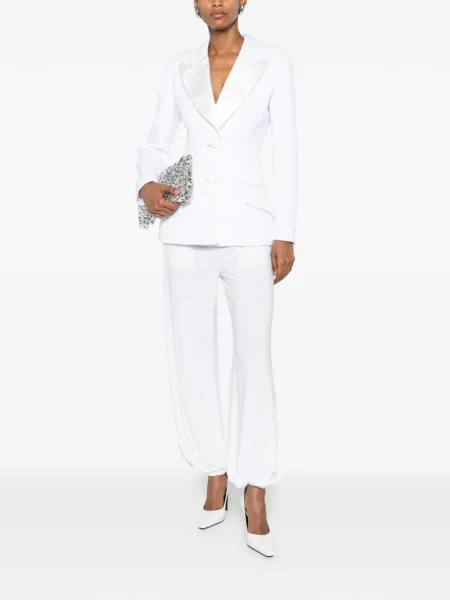 Sacou Mitiliane Couture cu rever alb