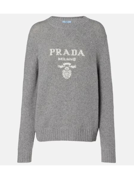 Pulover Prada de lână gri