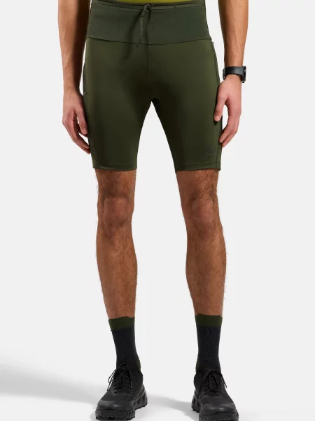 ODLO Spodenki do biegania Tights short X-ALP TRAIL CARGO L zielone
