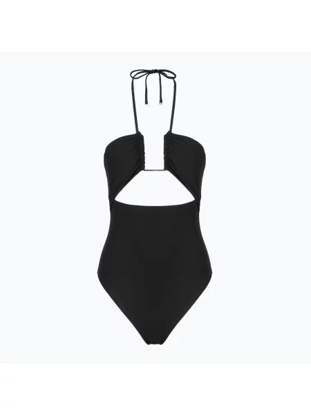 Jednodílné plavky Calvin Klein Ck Wire Plunge One Piece-RP pvh black černé