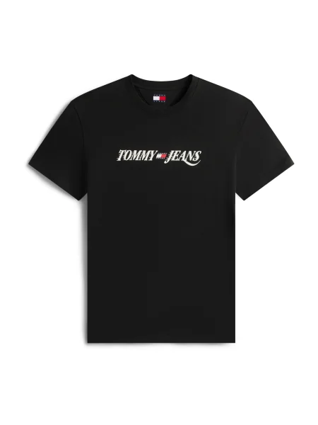 Tommy Jeans Tricou bleumarin / roșu alb negru