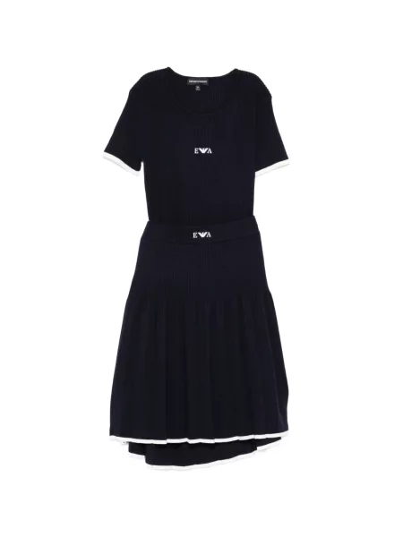 Spódnica dziecięca Emporio Armani niebieska