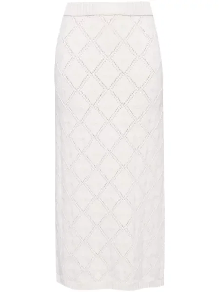 Fustă midi Elie Saab tricotate până la genunchi