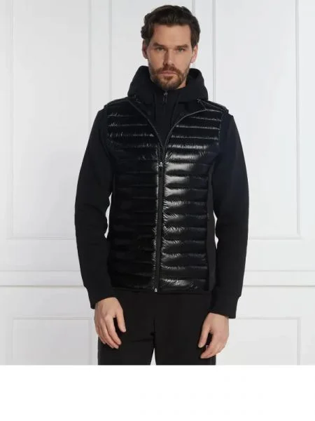 BOSS GREEN De puf vestă V_Techno negru