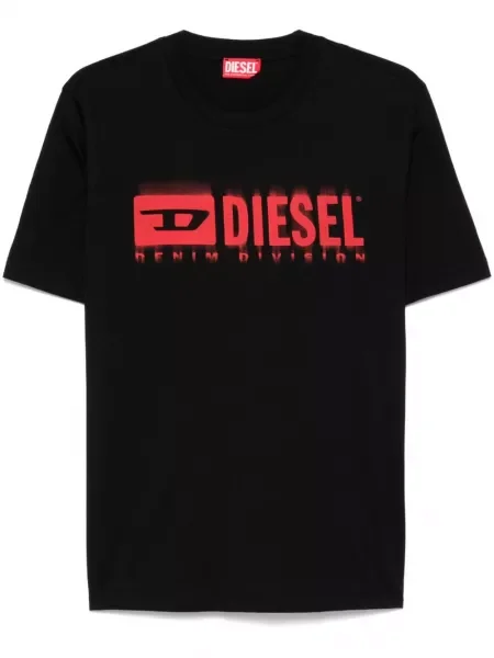 Tricou Diesel cu imagine negru
