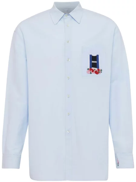 Риза Jw Anderson бродирана синьо