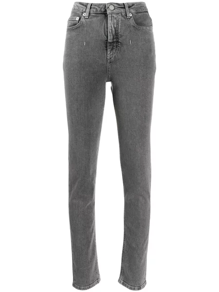 Blugi skinny Alberta Ferretti skinny fit gri