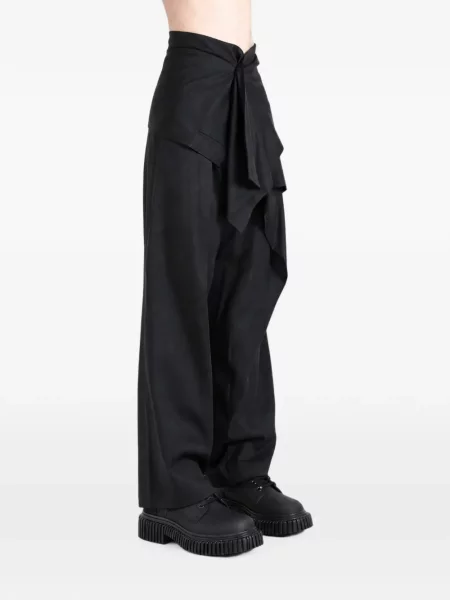 Pantaloni Issey Miyake drapate negru