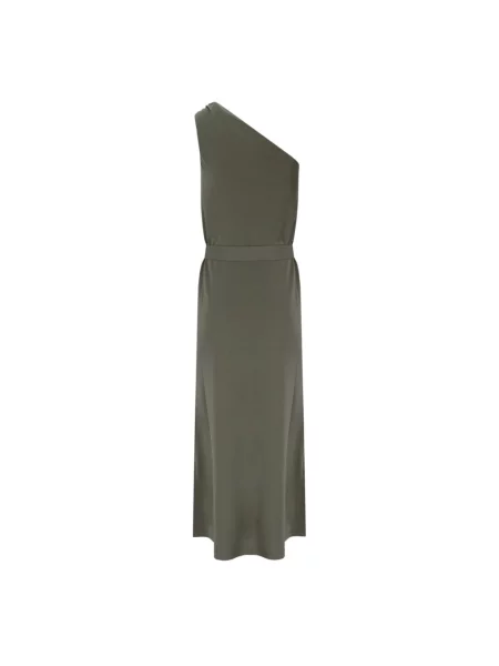 Max Mara Sukienki Kobieta XS Khaki One-Shoulder Sukienka Verbena zielony