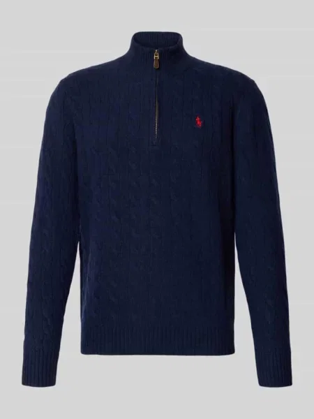 Polo Ralph Lauren sweter wełniany niebieski