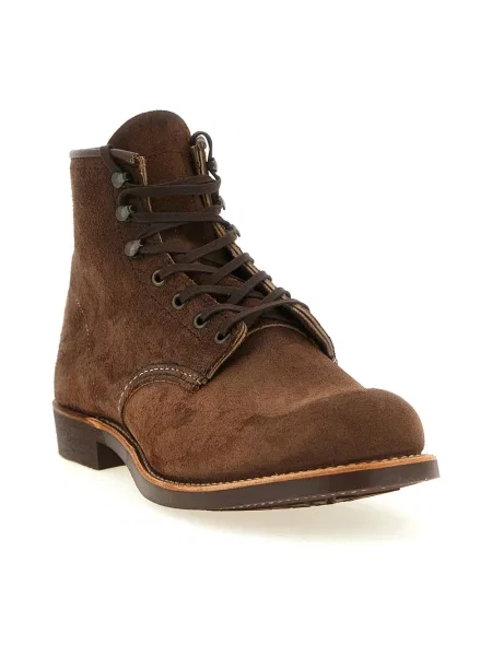Botki Red Wing Shoes skórzane czerwone