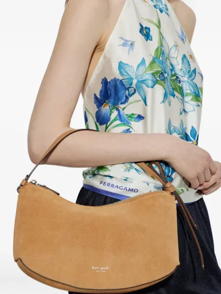 Zomšinė dirželis rankinė Kate Spade oranžinė