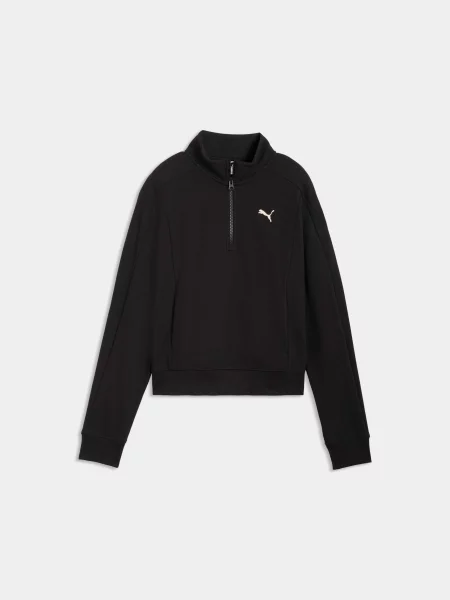 Спортивна кофта PUMA Class Relaxed Half-zip комбінований верх чорний