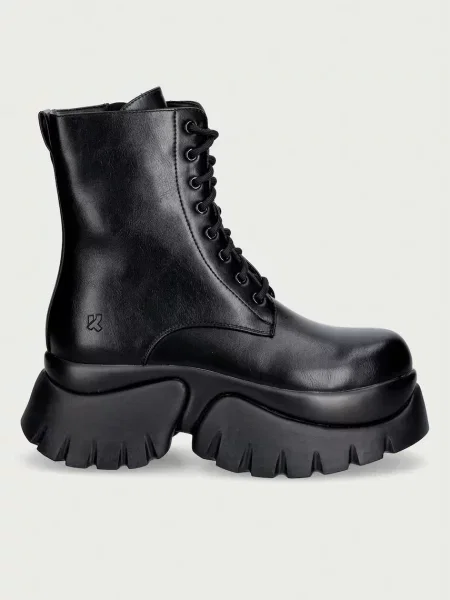 Koi Footwear workery dámske Rancor Lace up Monster Boots čierna