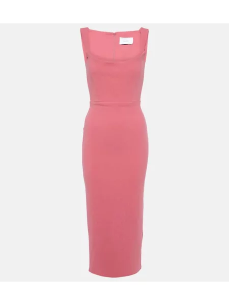 Sukienka midi Alex Perry do kolan garniturowa różowa