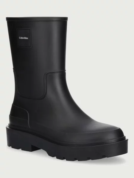 Calvin Klein cizme Wellington pentru bărbați COMBAT RAIN BOOT negru