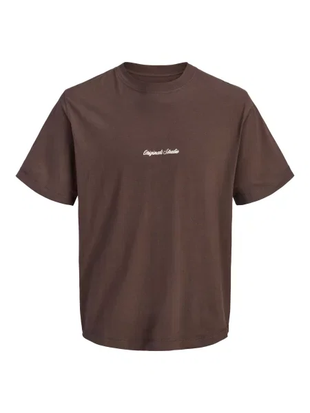 JACK & JONES Tricou JORNORREBRO ciocolatiu