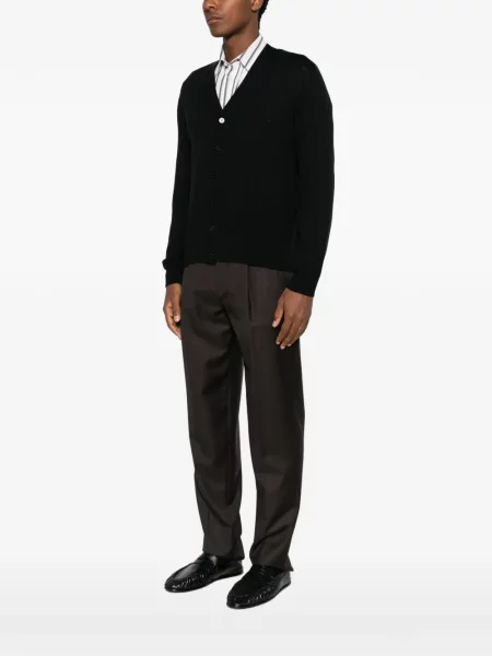 Cardigan Canali cu decolteu în V negru