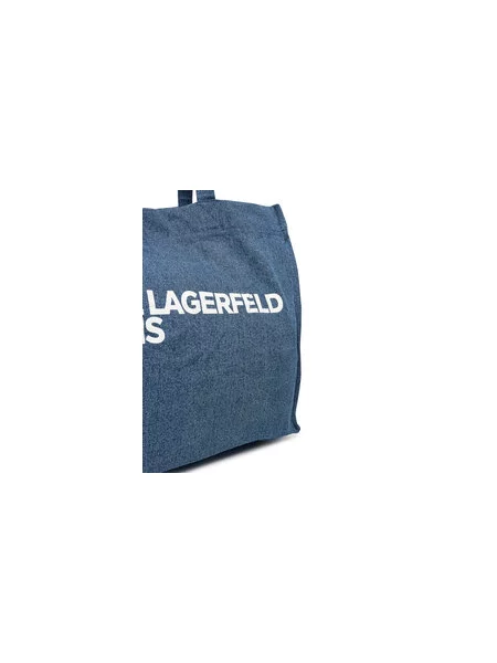 Kabelka Karl Lagerfeld Jeans modrá