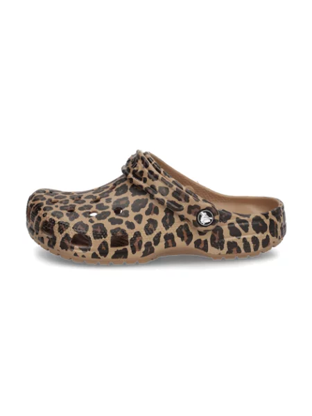 Pantofle Crocs Classic Animal Clog hnědé