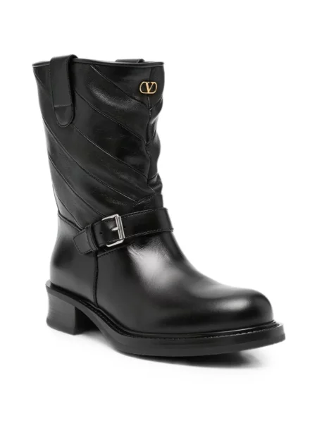 Botine Valentino Garavani cu cataramă negru