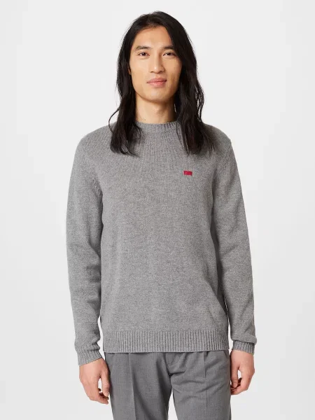 LEVI'S Sveter / červená / biela sivá