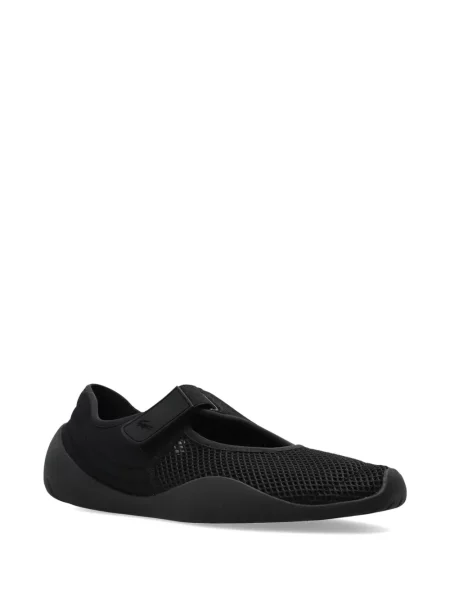 Sneakerși Lacoste plasă cu bretele negru