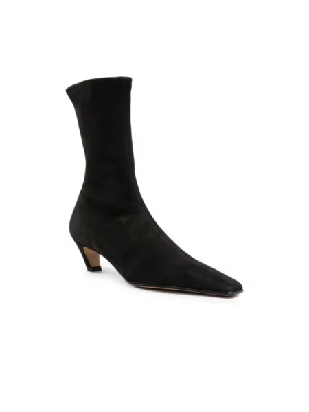 Buty do kostki Khaite skórzane czarne