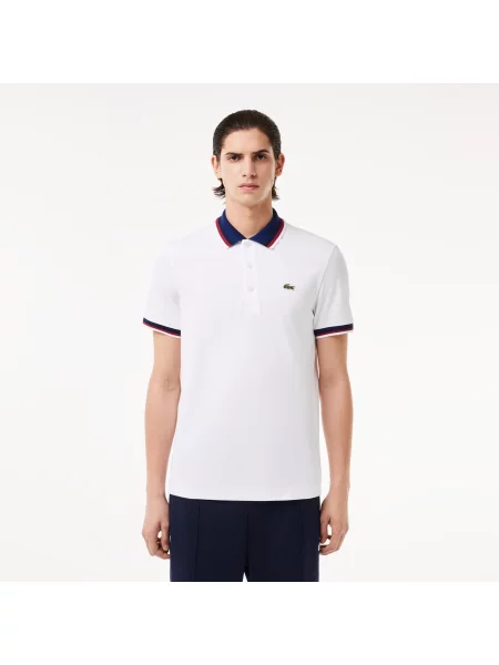 Поло Lacoste белое