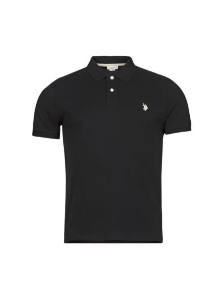 Koszulka polo U.s Polo Assn. casual z logo czarna