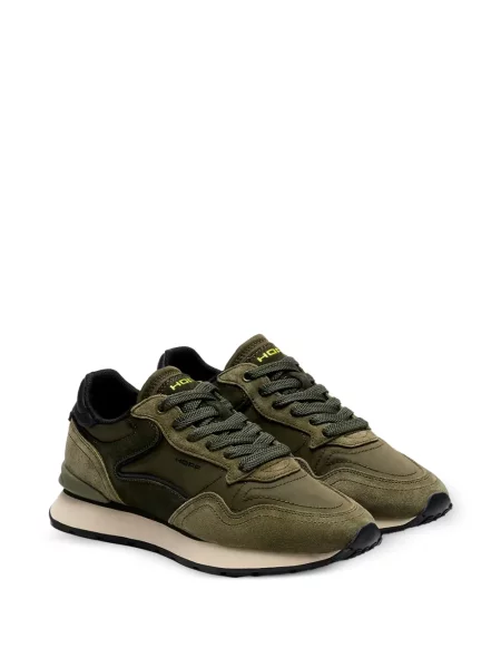 Sneakerși Hoff din piele de căprioară verde