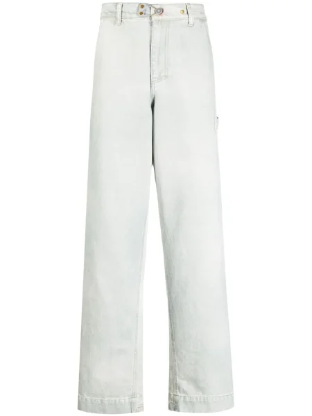 Szerokie talia jeansy Objects Iv Life niebieskie