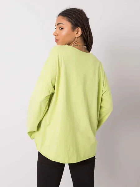 Bluză Fashionhunters verde