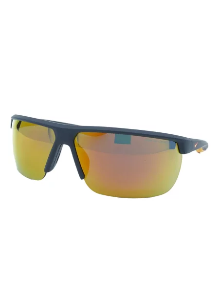 Ochelari de soare Nike cu cordon din jerseu cu imprimeu abstract gri
