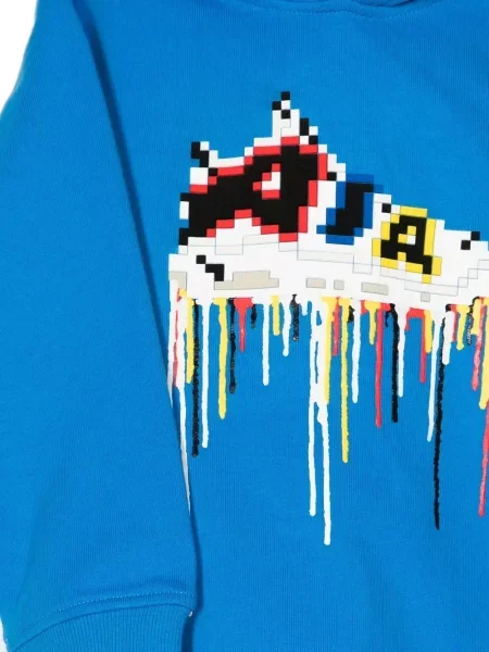 Bluza z kapturem dziecięca Mostly Heard Rarely Seen 8-bit niebieska
