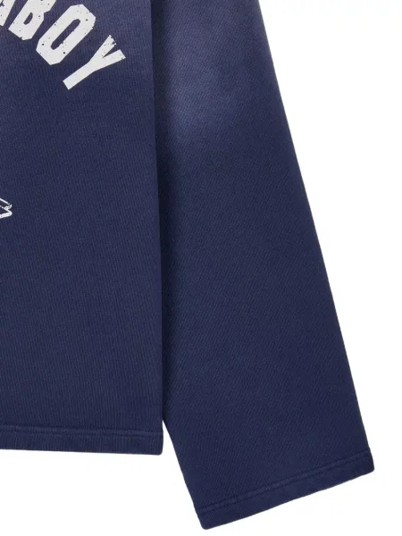 Tricou Tomboy cu imagine albastru