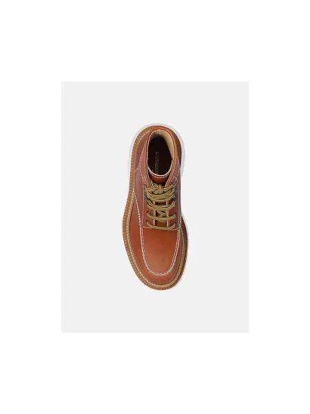 Botki Dsquared2 skórzane brązowe