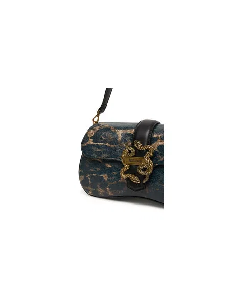 Torbica Just Cavalli Iconic Snakes crna