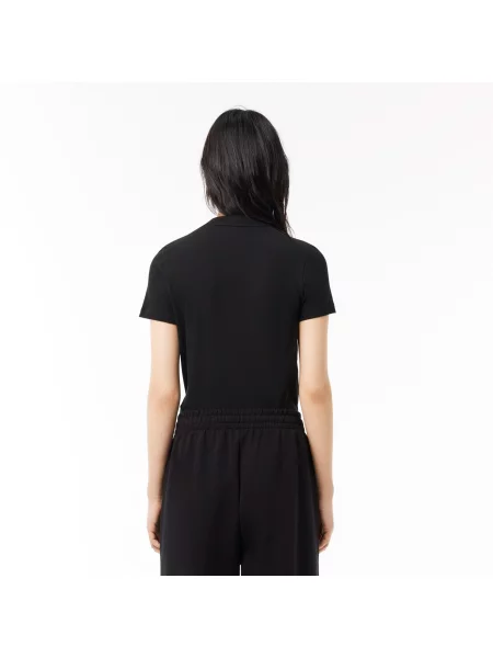 Lacoste Sport T-Shirt Z Organicznej Bawełny czarna